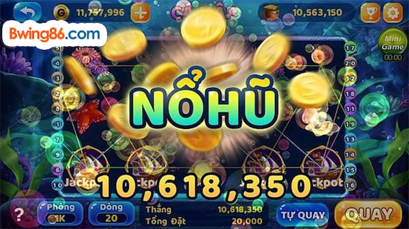 Các loại game quay hũ phổ tại Bwing